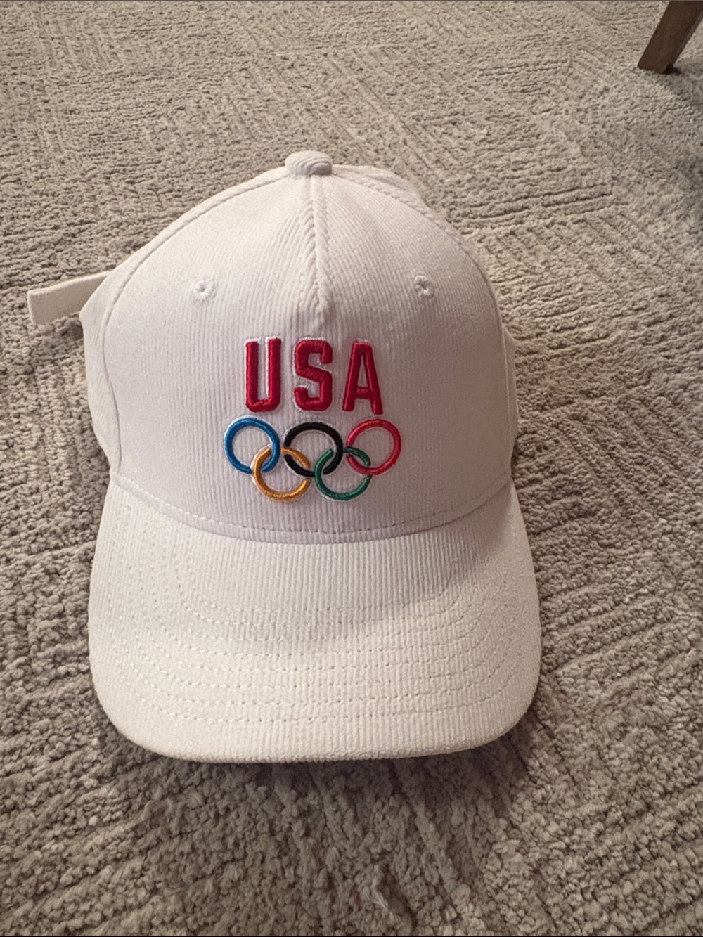 PacSun White USA Olympic Rings Baseball Cap